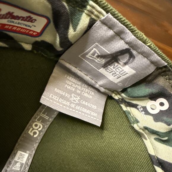 Tampa Bay Rays New Era Camo Armed Forces Day On Field 59FIFTY Hat Fitted 8 READ - Picture 7 of 7